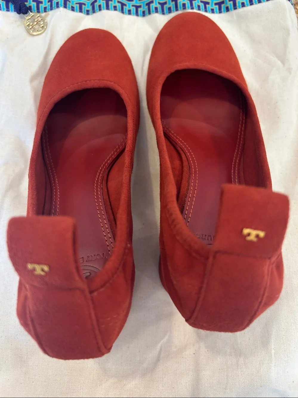 Tory Burch suede heels